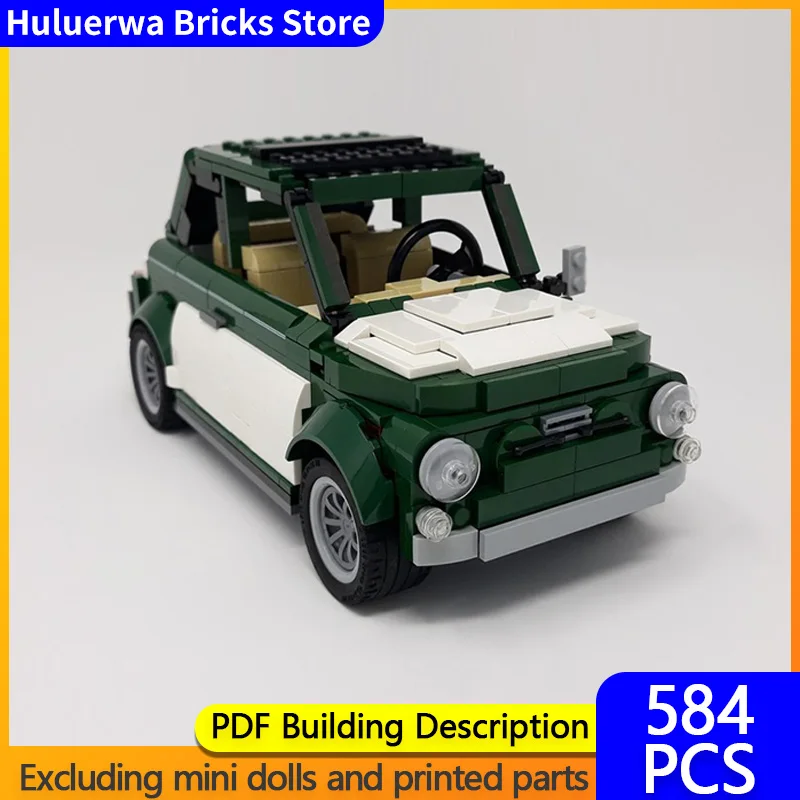 

Модель скоростного гоночного автомобиля MOC, строительные кирпичи 695 Esseesse, ретро седан, модульная технология, детские праздничные подарки, сборка игрушек, костюм