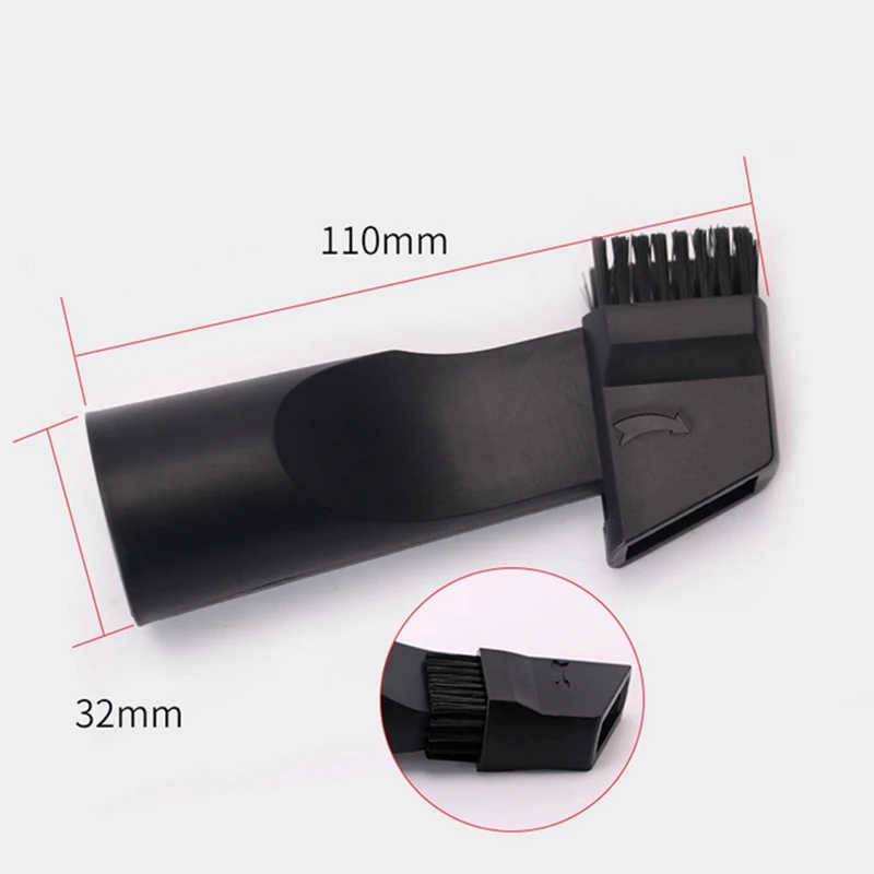 Universal Vacuum Nozzle Suction Brush Head For 32Mm 35Mm 1 1/4In 1 3/8In Vacuum Cleaner Parts Crevice Tool For Bed Sofa