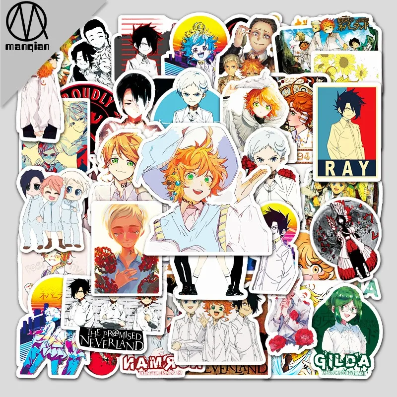 50/30/10PCS Norman Isabella Popular Anime Two-dimensional Peripherals Personalized Graffiti Notebook Car Skateboard Stickers