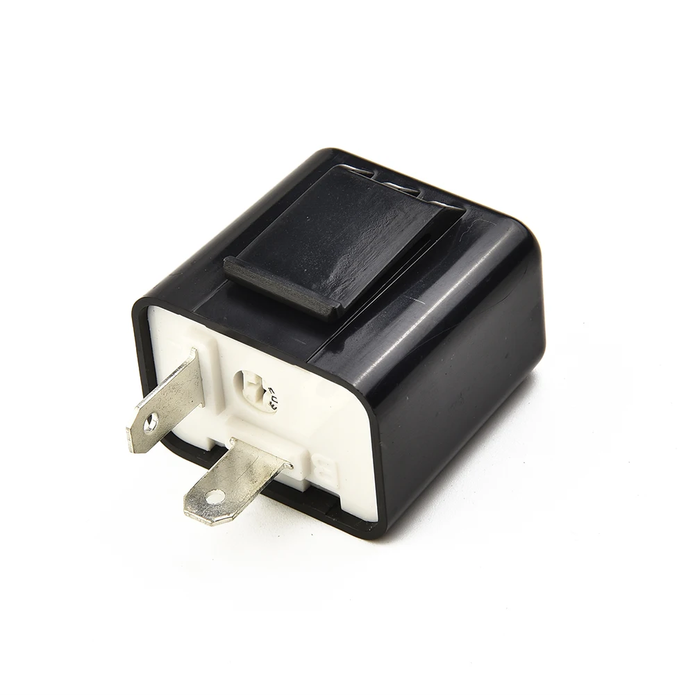 Waterproof Motorcycle LED Flasher Relay for Turn Signal Indicator 2 Pin Adjustable Speed Easy Installation Long Lasting