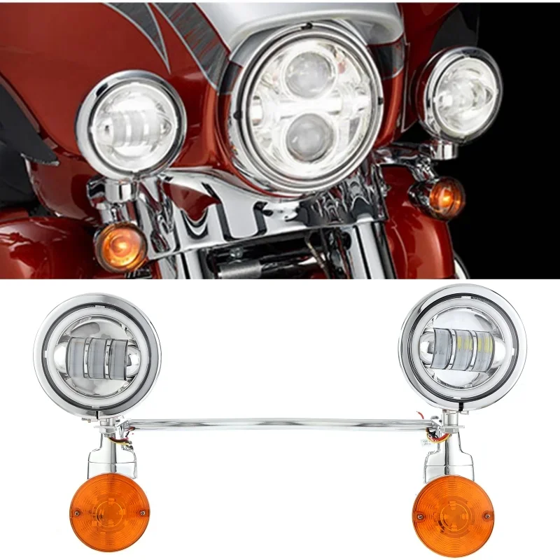 

Motorcycle Front Turn Signal Lights Driving Signal Lamp for Honda, Suzuki, Kawasaki, Yamaha Metric Cruisers