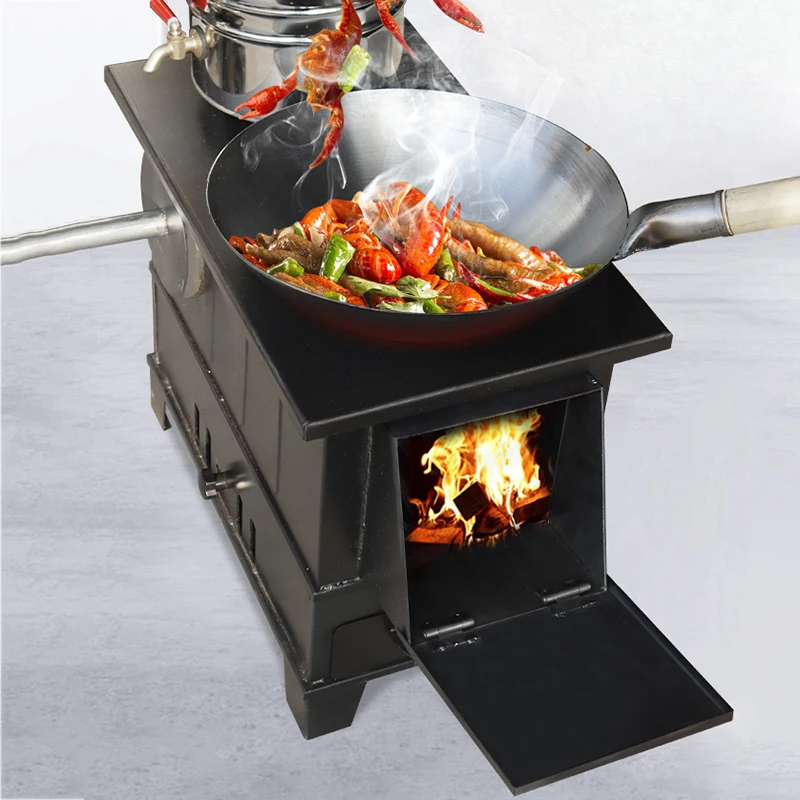 

House Smokeless Camping Wood Stove Outdoor Interior Warm Winter Camping Stove Outside Indoor Poele A Bois Camping Home Furniture