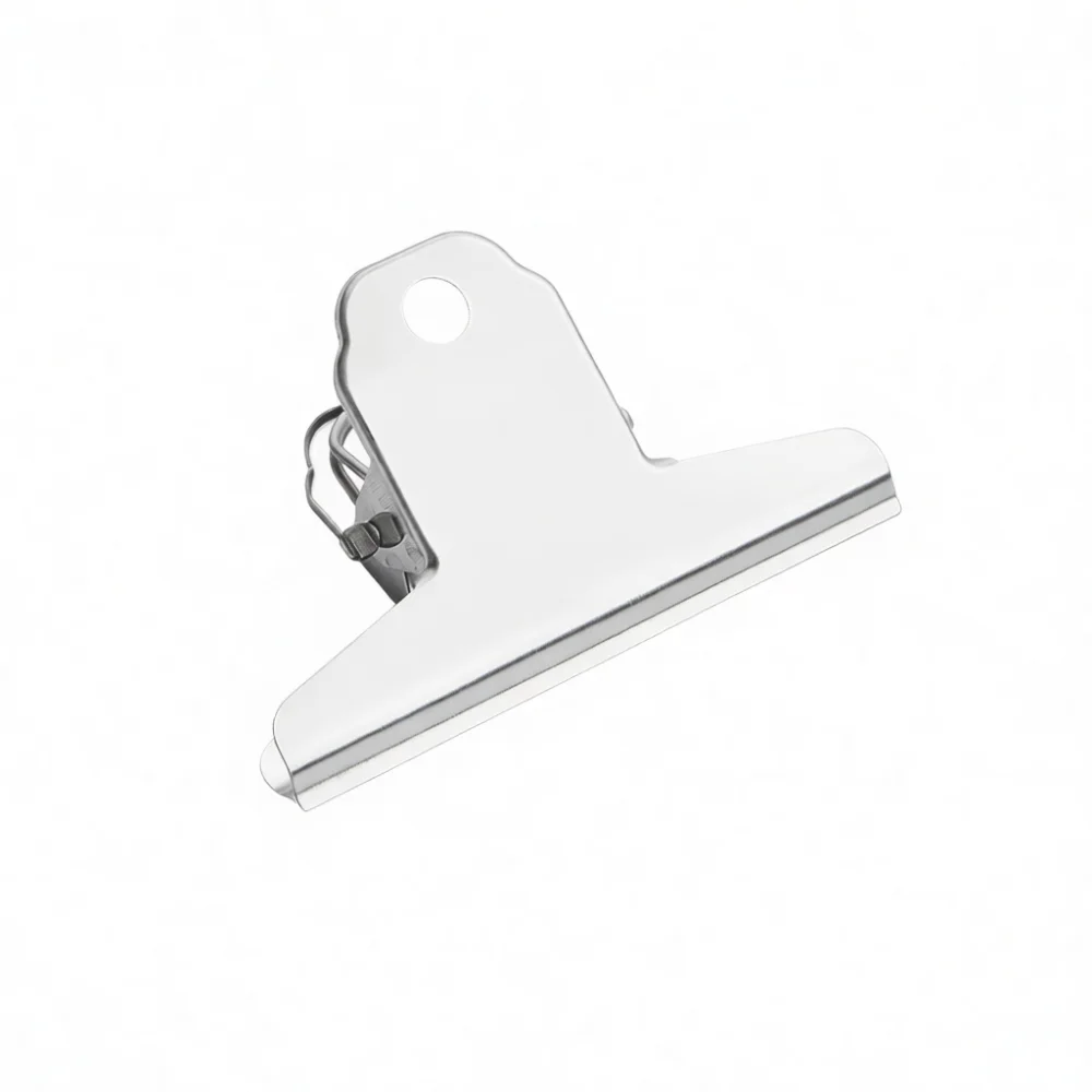 Premium Stainless Steel Metal Office Clamp Stationery Document File Organizer Strong Grip Paper Holding Binding Tool