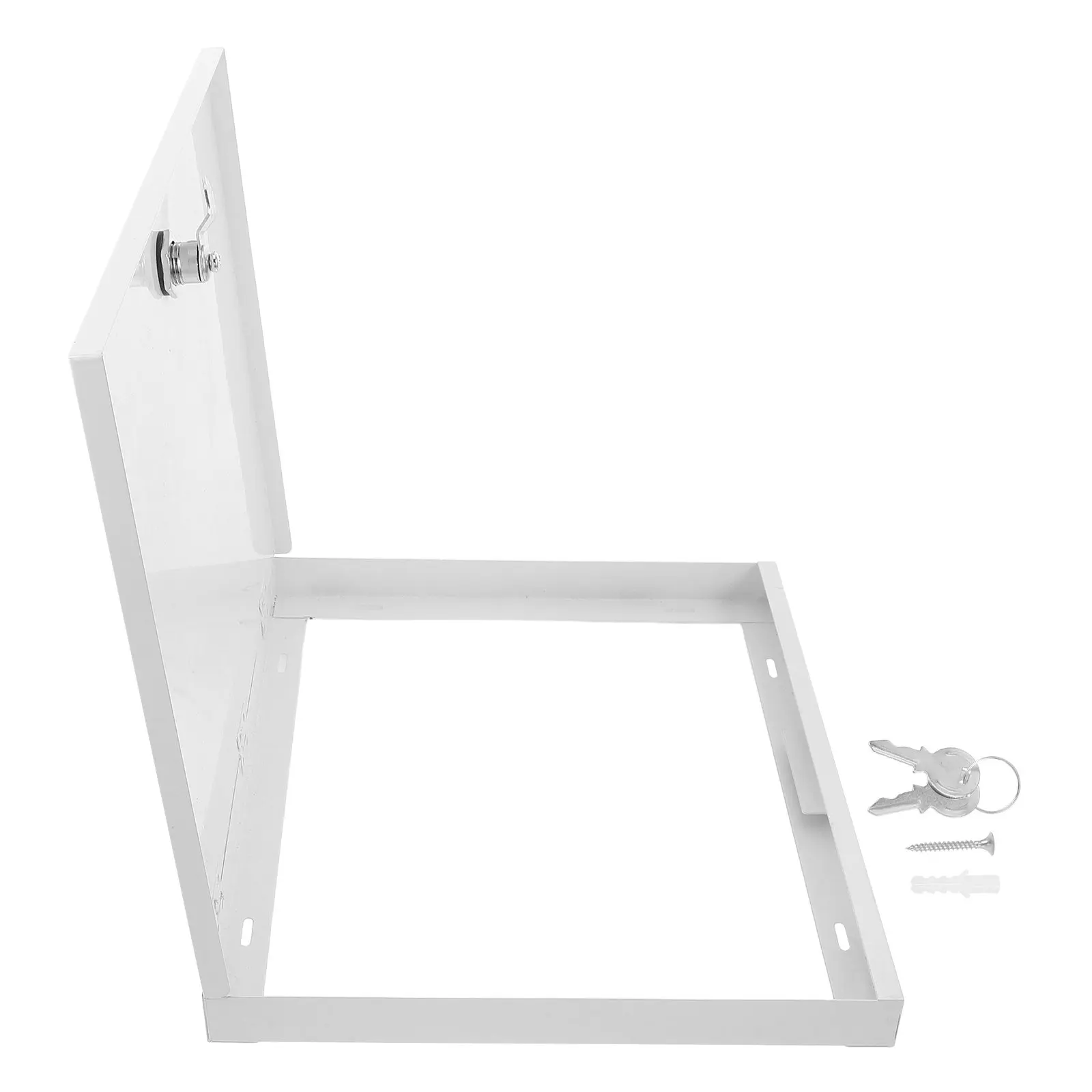 Lockable Weatherproof Electrical Box Cover Stainless Steel Ventilated Panel for Indoor Outdoor Junction Box