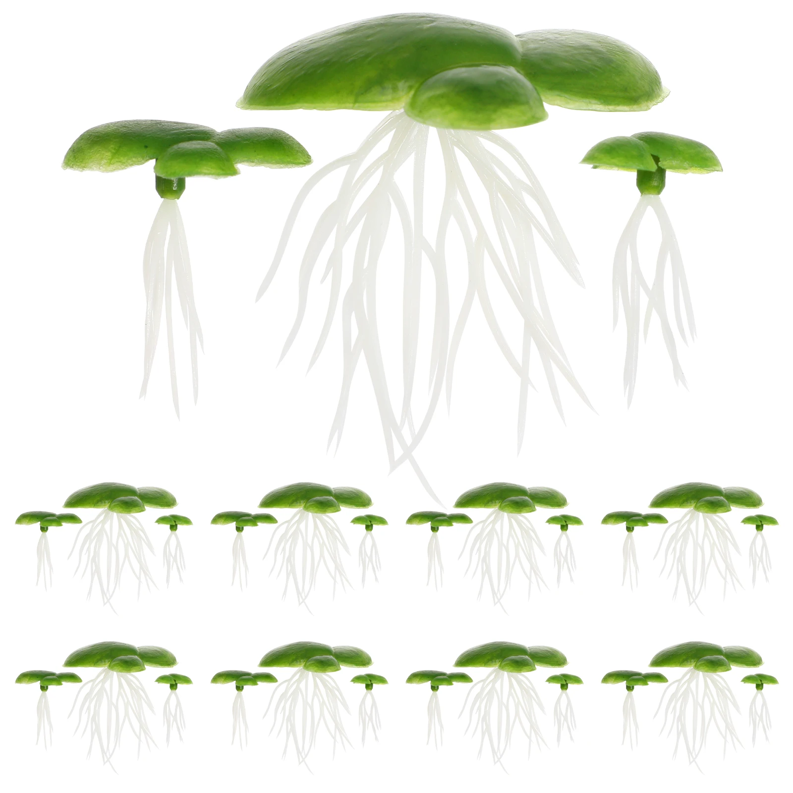 

Artificial Plant Duckweed Premium Plastic Fish Tank Decor Aquarium Grass Realistic Water Plants Safe Lightweight Pet