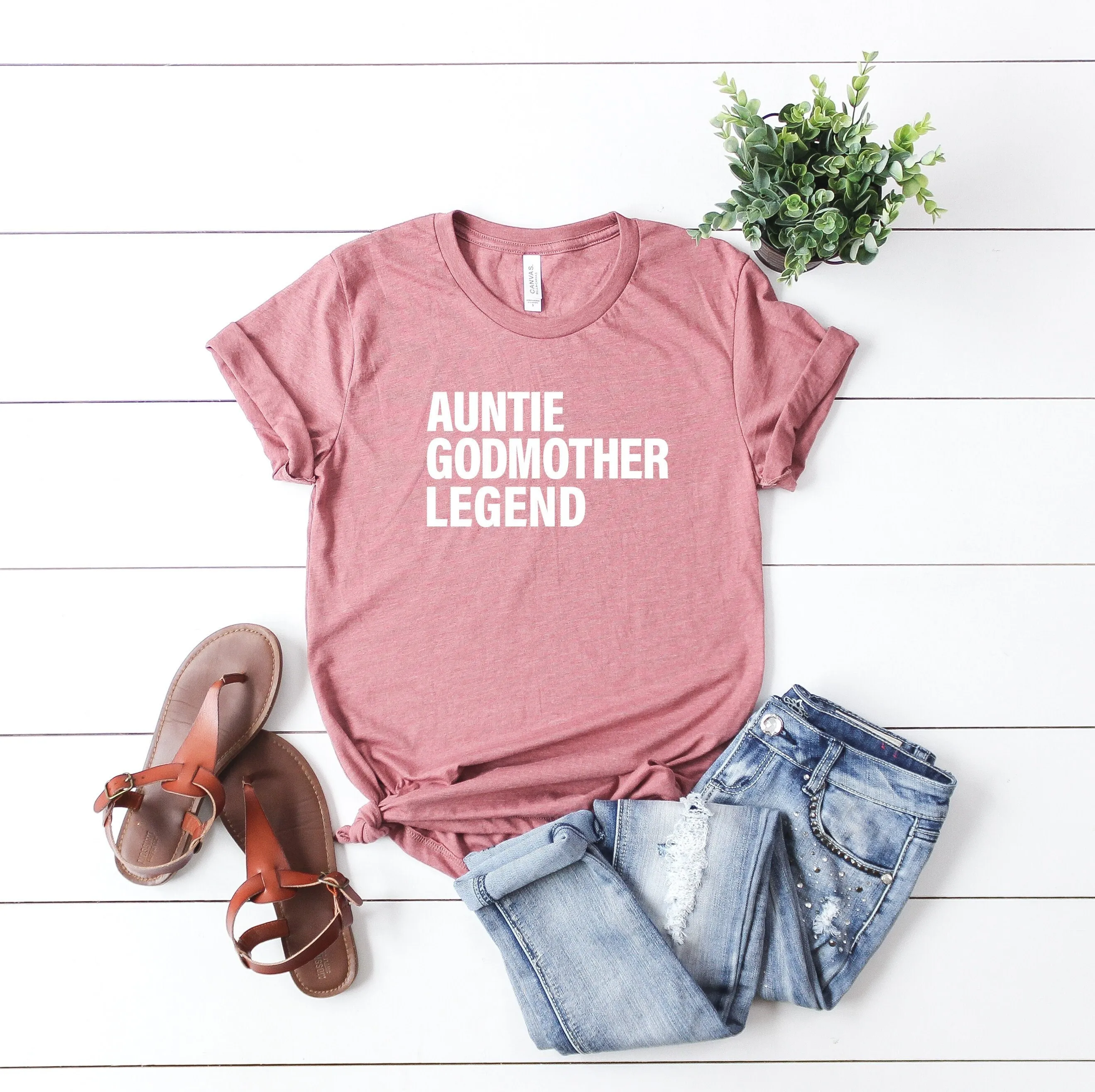 Auntie Godmother Legend T Shirt To Be Funny Godparent