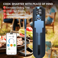 Bluetooth Meat Thermometer BBQ Master Fast Response Waterproof Kitchen Monitoring Mobile App Control Oven Grill