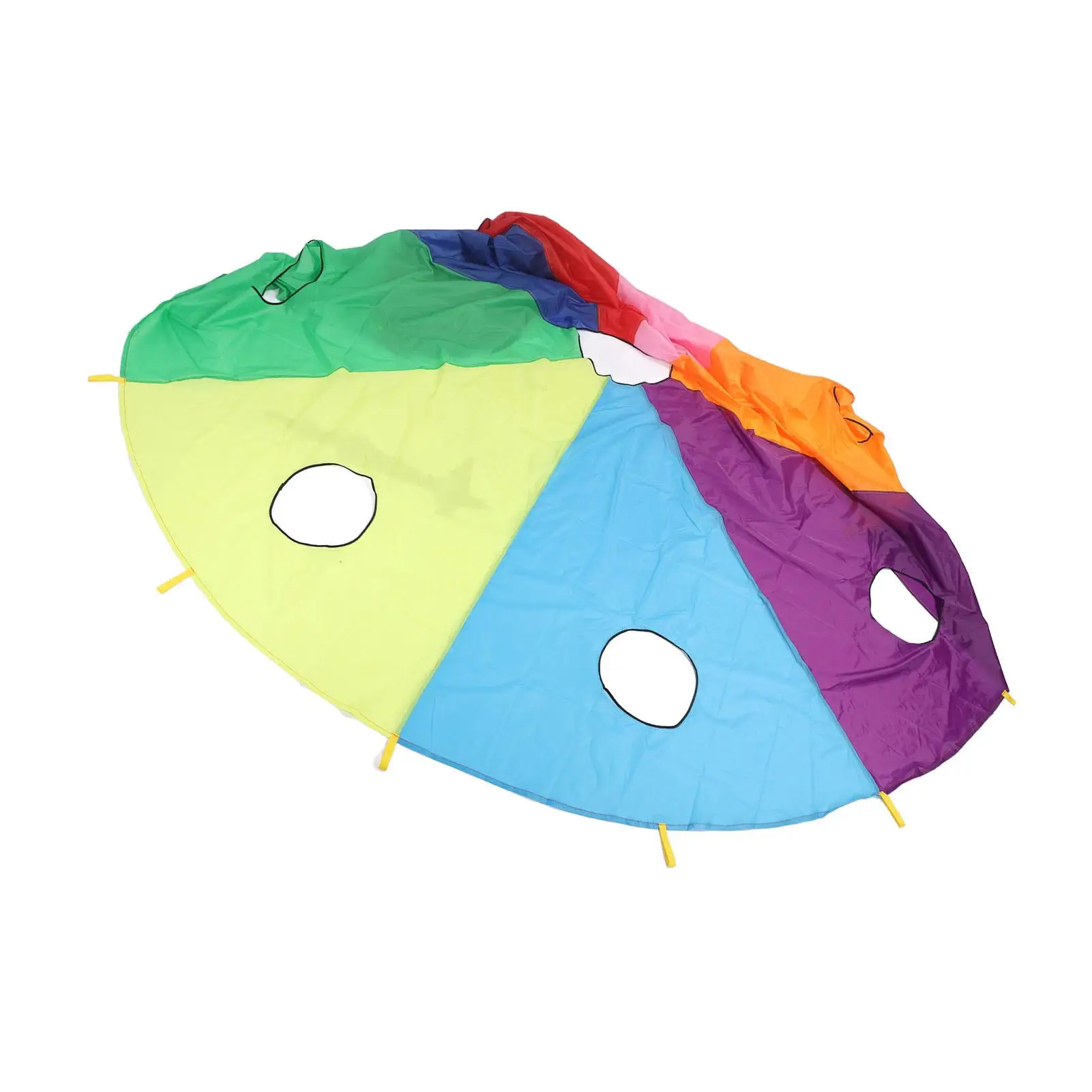 Colorful Kids Parachute Mole Game - Reinforced Indoor for outdoor Muscle Exercise Toy for Playground Fun