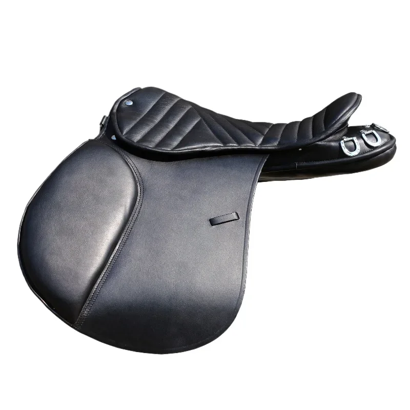 

Equestrian, cowhide saddle, endurance racing horseback saddle, free 8-piece set of accessories, accessories
