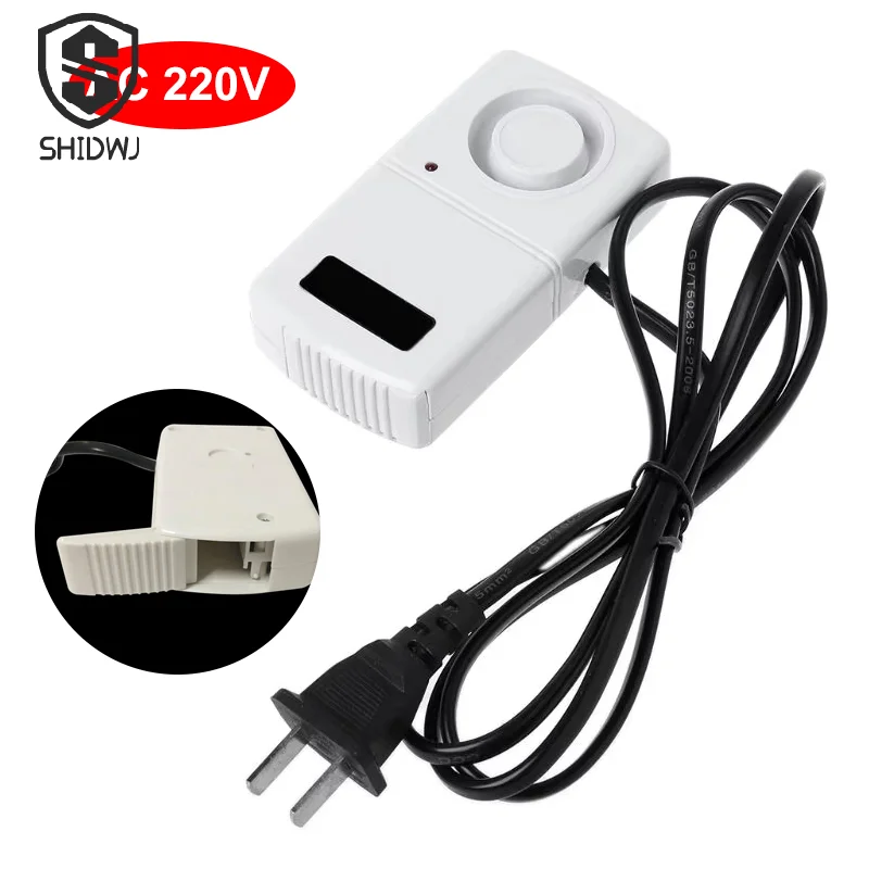 220 فولت إنذار انقطاع التيار الكهربائي الأبيض 120db LED قطع الطاقة انقطاع التيار الكهربائي إنذار تلقائي تحذير مؤشر صفارة الإنذار