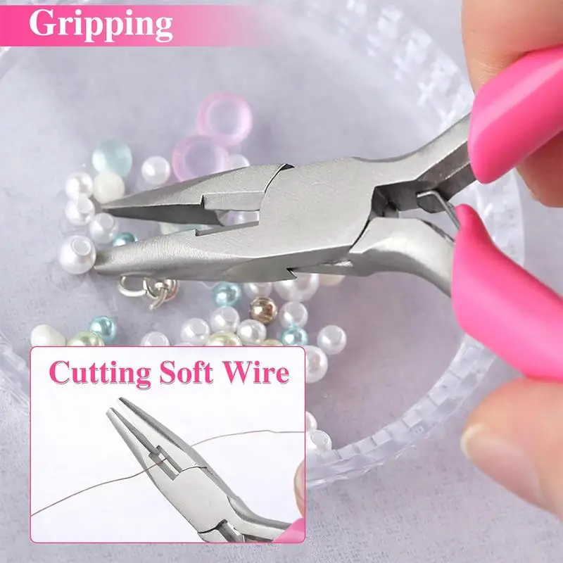 Stainless Steel Jewelry Pliers Tool Portable DIY Round Nose Making Jewelry Pliers Handmade Tools For Jewelry Repair Wire