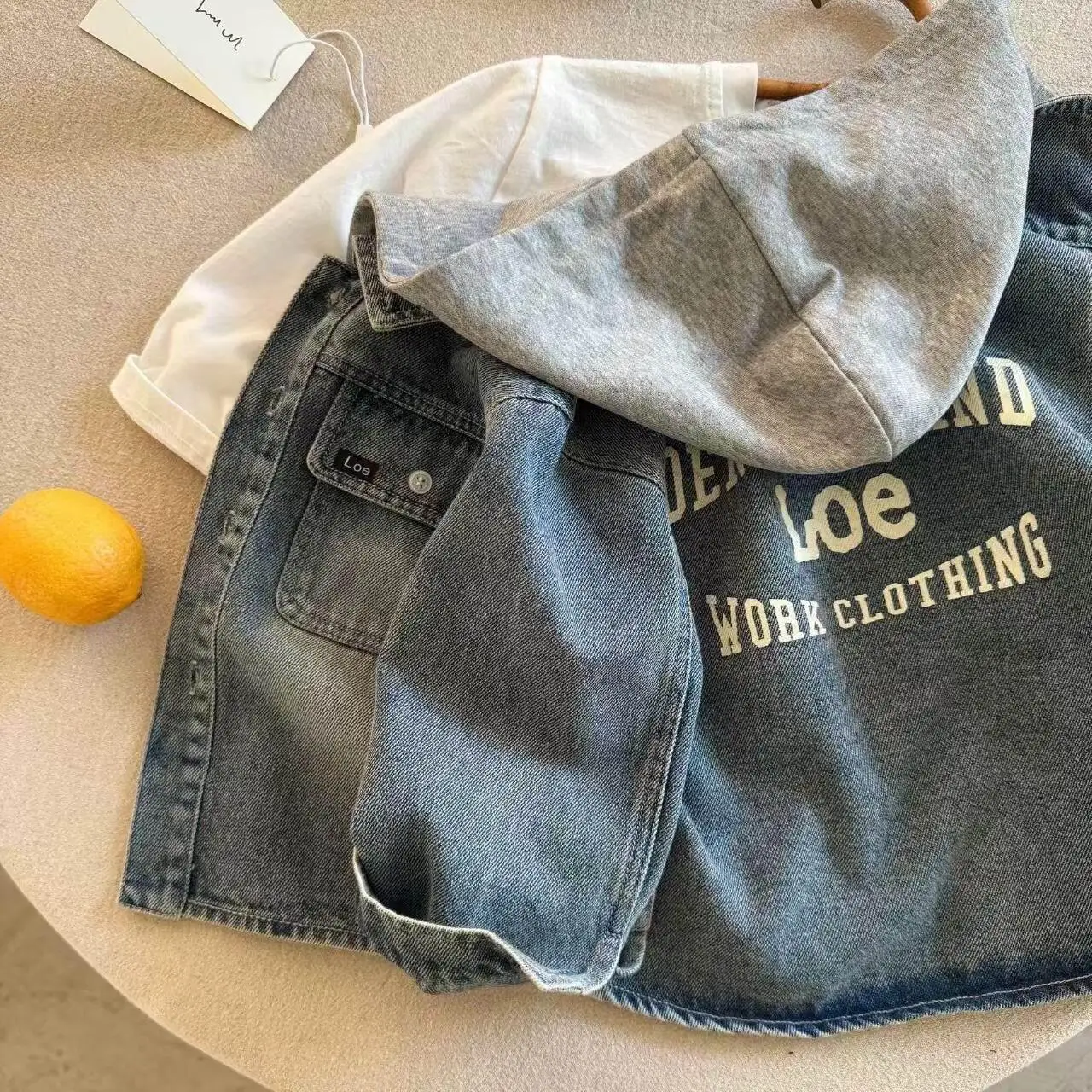 Denim Jackets For Boys Fashion Short Coats Children Clothing Spring Autumn Boys Girls Jean Outerwear Kids Single-breasted Jacket