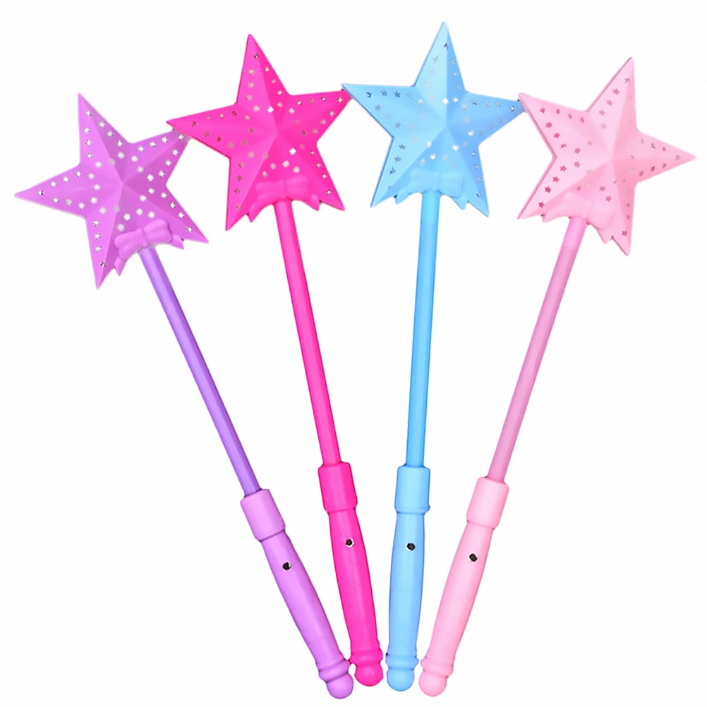 

5 Pcs Sticks Eco-friendly Star Shaped Party Luminous Sticks Lightweight Party Concert Christmas Festivals