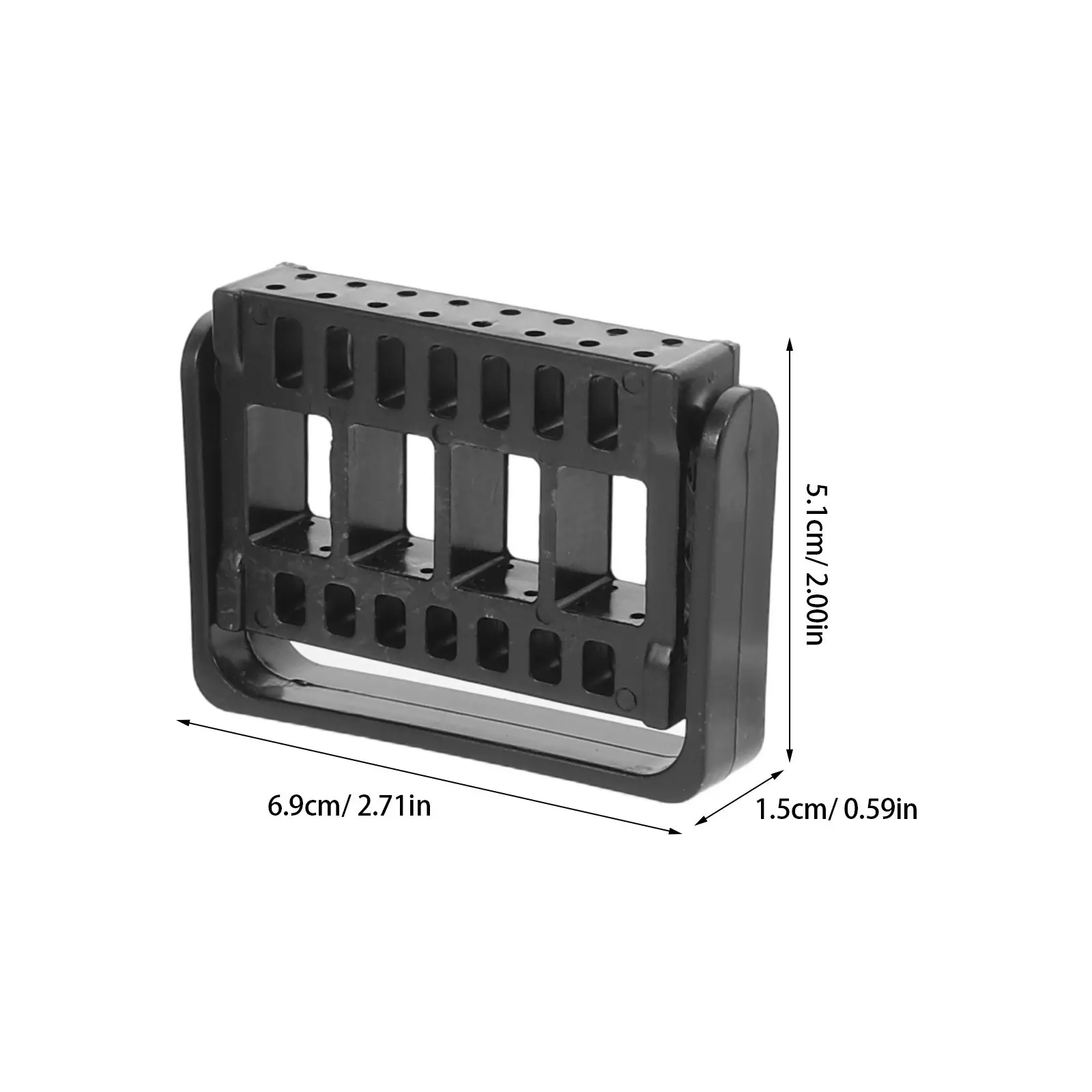 4Pcs Nail Drill Bit Holder Organizer Nail Grinding Bits Display Stand 16 Holes Storage Box Salon Manicure Tools