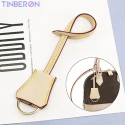 TINBERON-Llavero de diseñador de lujo para mujer, anillos de lujo, decoraciones de bolso, accesorios de bolso de cuero, encanto