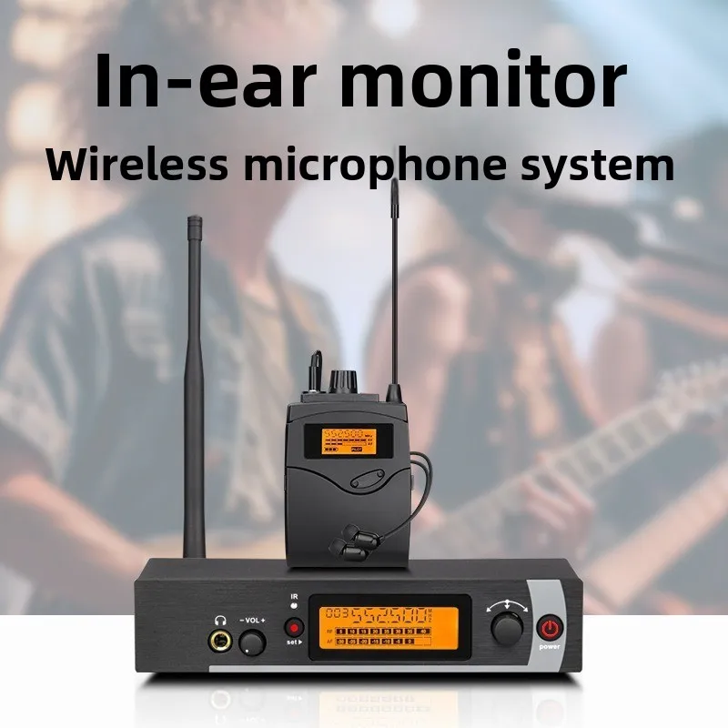 

Wireless Earphone Monitoring System Professional Stage Performance Live Music Microphone Singer Band Rehearsal Singing