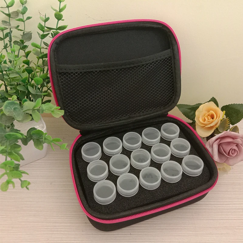 Bottles 5D Diamond Painting Embroidery Rhinestone Accessories Tools Holder Storage Box Carry Case Container Hand Bag