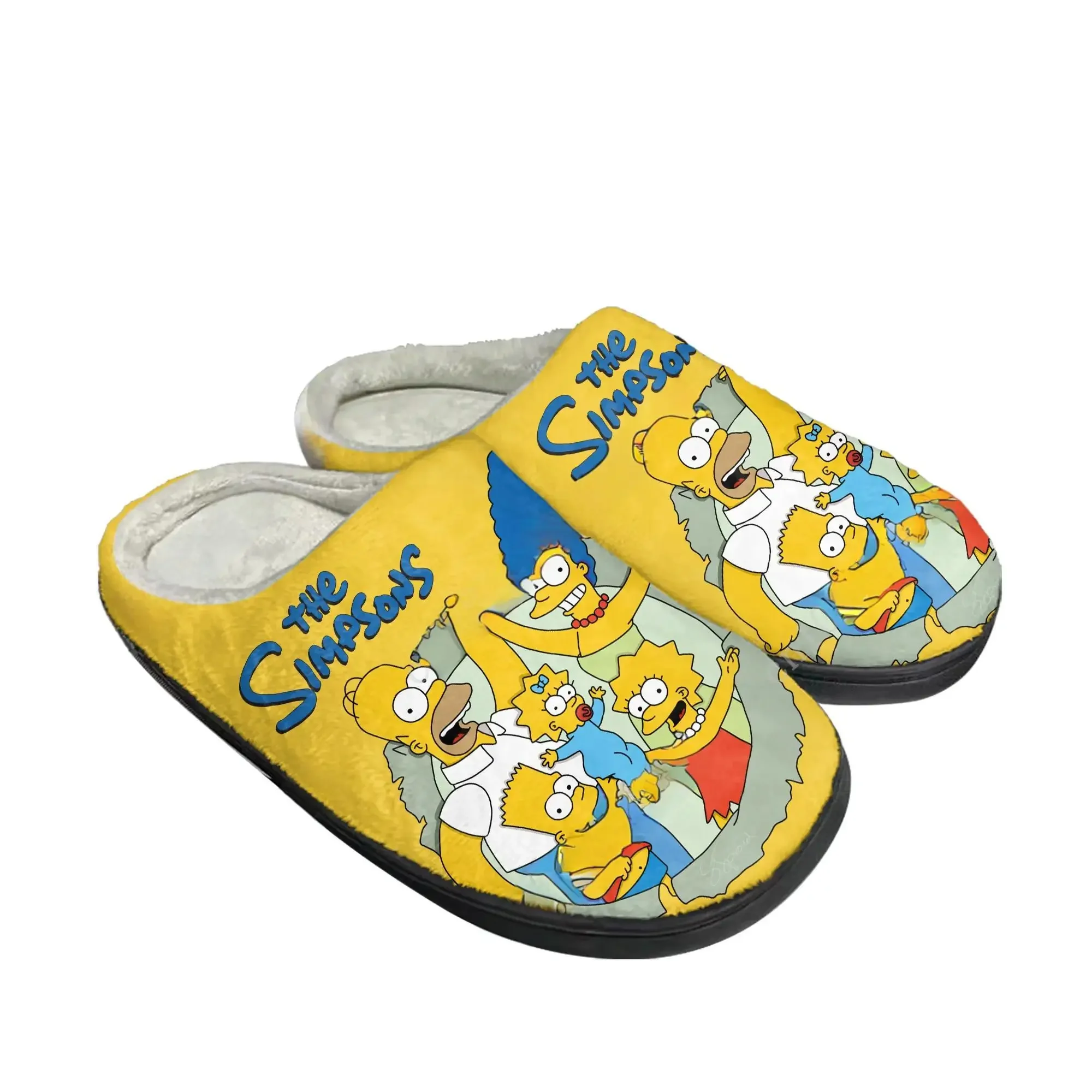 S-Simpsonss Cotton Slippers High Quality Mens Womens Youth Boy Girl Plush Bedroom Keep Warm Shoes Customized Thermal Slipper view 2