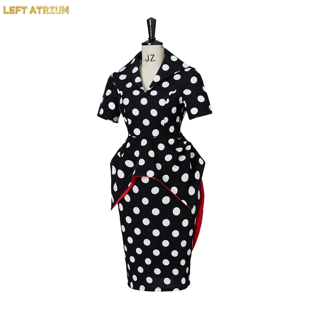 

2025 Ghost Mother COSplayCostume Coraline Cosplay Dress Polka Dot Dress The Other Mother CoSplay Halloween Scary Mother Cosplay