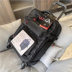 Valigia Trolley borsa per Laptop da uomo zaino con ruote Spinner borse da viaggio per cabina da 18/20/22 pollici zaini per bagagli con rotelle impermeabili