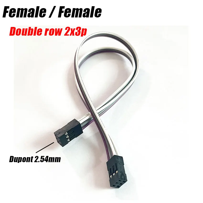 

1-3pcs Double Row Dupont Line Male Female 2x2/3/4/5/6/7/8/9/10 Pin 2.54MM Dupont Jumper Cable Wire For PCB