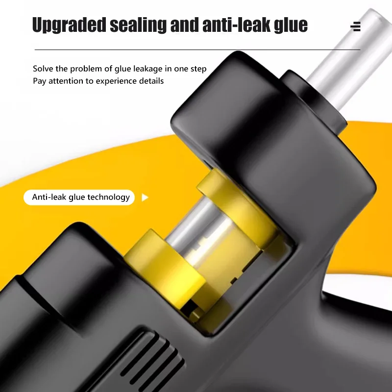 80W 100W Glue Gun Hot 3.6V Silicone Gun Hot Melt Glue Gun with 20pcs Premium Glue Sticks for DIY Crafts Arts DIY Tools