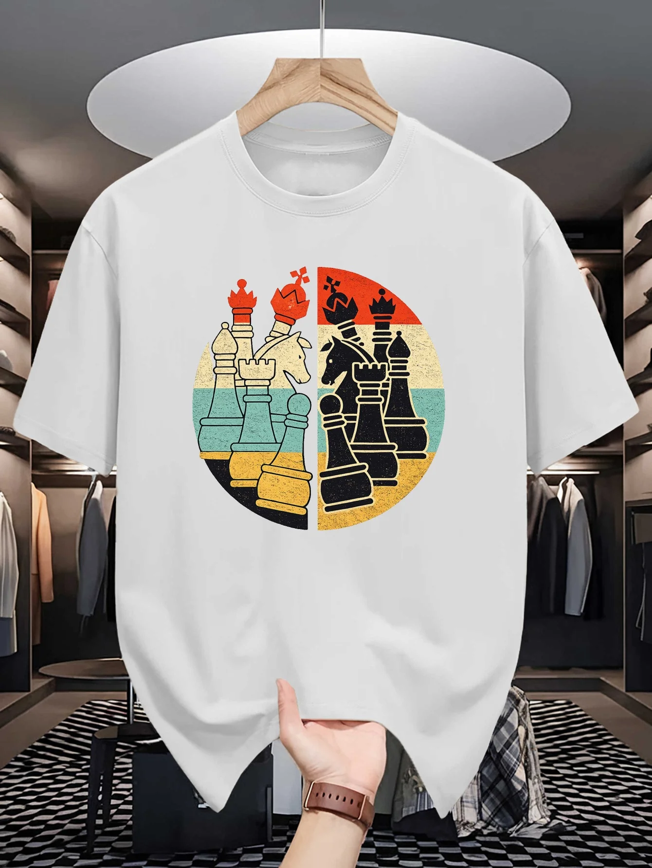 Cool Retro Palm Tree Surfboard Print Mens Crew Neck T Shirt Summer Beach Graphic Short Sleeve Casual Cotton Streetwear Tees