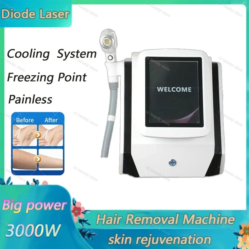 

High Power 808nm Diode Laser Hair Removal Machine 3 Wavelength 755/808/1064nm Ice Cooling Painless Hair Removal Laser