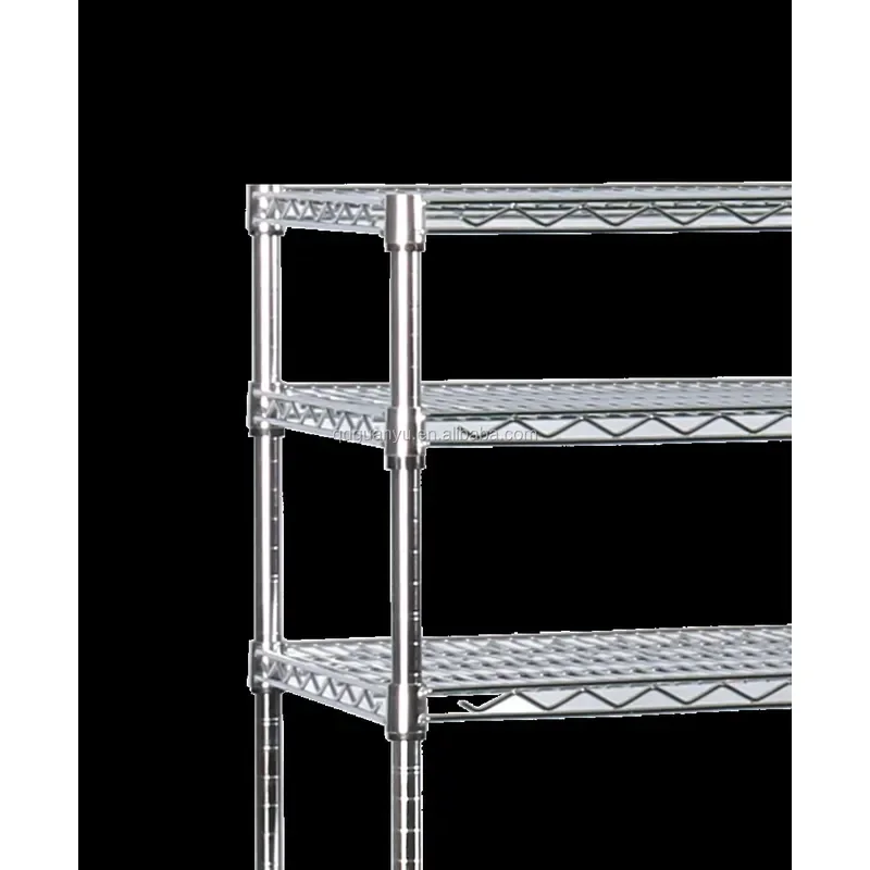Heavy Duty Steel Wire Shelving Unit 5 Tier Vertical Storage Rack Modern Design Load Capacity 150kg to 500kg for Home Garage