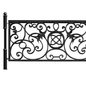 Zinc Steel Fence Boundary Fence Panel 4 Foot High Wrought Iron Zinc Steel Fence Wrought Iron Zinc Steel Guardrail