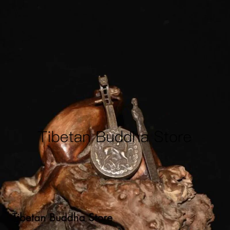 

Pure copper moon qin lock ornaments
