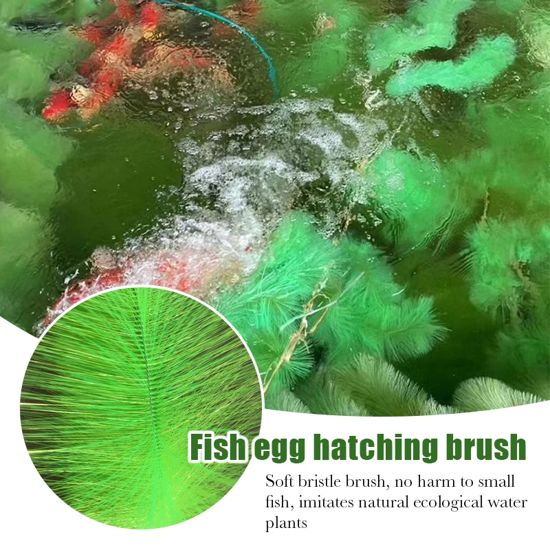 1PC 60/100cm Fisch Paich Schlüpfen Gras Pinsel Aquarium Koi Fisch Teich Filter Schlüpfen Gras Aquakultur filtration System