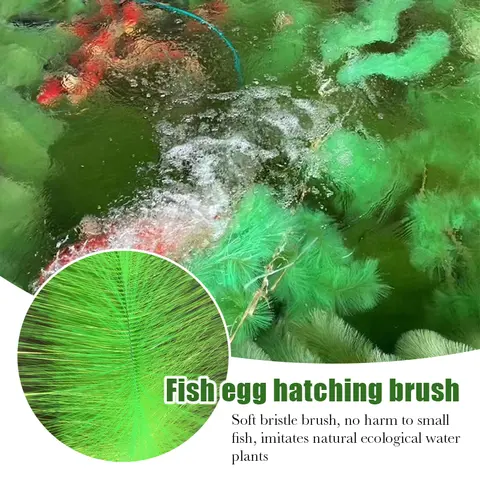 Brosse d'herbe à couver pour poissons, 60/100cm, 1 pièce, filtre d'étang à poissons Koi pour Aquarium, système de Filtration d'aquaculture