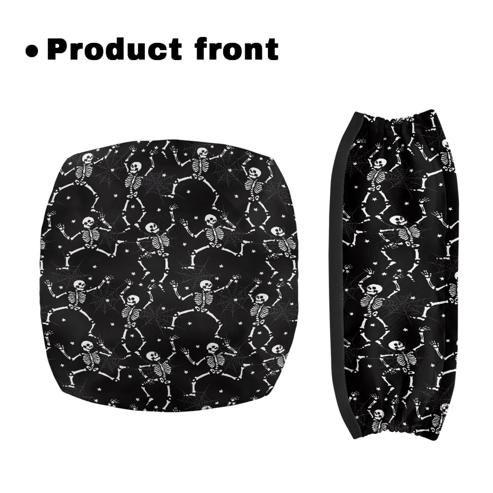 Coloranimal Skulls Pack of 2 Walker Seat Cover Polyester Fabric Rollator Walker Cover for Elderly Adults