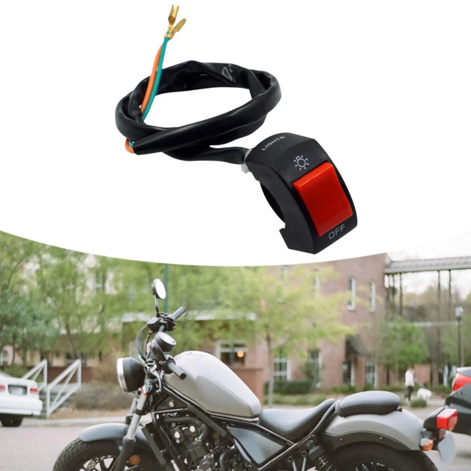 

Premium Motorcycle Handlebar Switch on Off Lights Control Spare Parts 22mm for Dirt Bike Motorbike Headlight