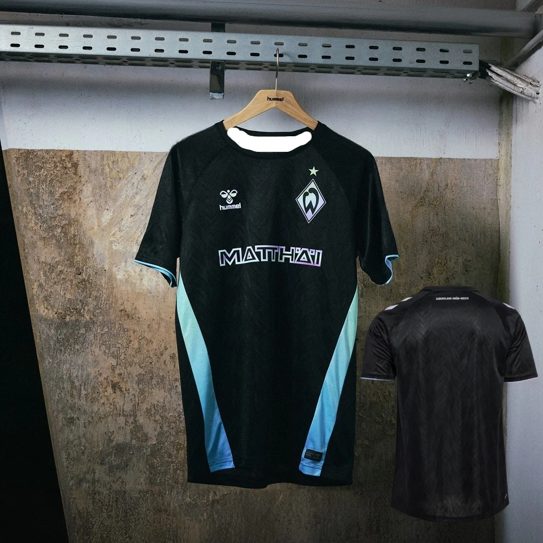 

Werder Bremen 2024-25 Third Kit Latest 3D Printed Printed Jersey Fast Drying Breathable Comfortable T-shirt for Children in Size