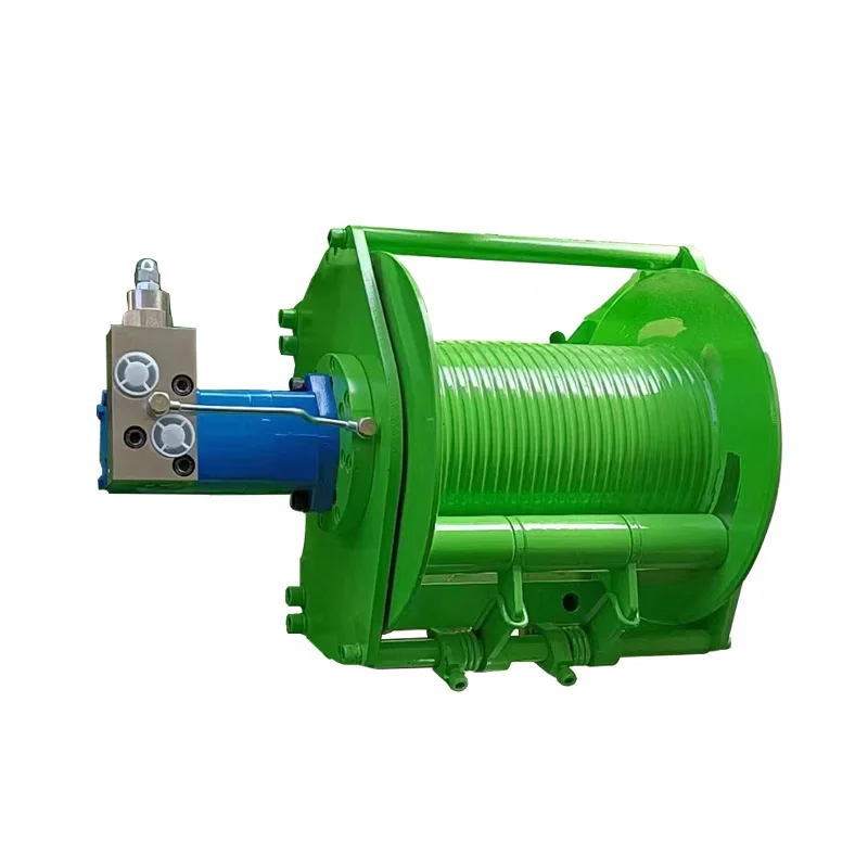 ونش هيدروليكي 0.8T/1T/2T للحفارة البحرية الرفع الهيدروليكي وسحب 10 متر حبل ونش محمول