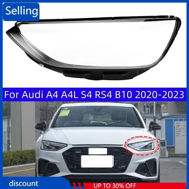 

Для Audi A4 A4L S4 RS4 B10 2020 2021 2022 2023, автомобильные аксессуары, замена прозрачных фонарей для ПК, стекло фары
