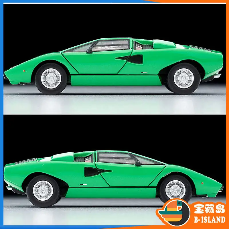 TOMYTEC 1:64 Lamborghini Anniversary Miura SV P400 Countach Cast Alloy Car Model, Boys' Toy, Adult Collection Decoration Item.