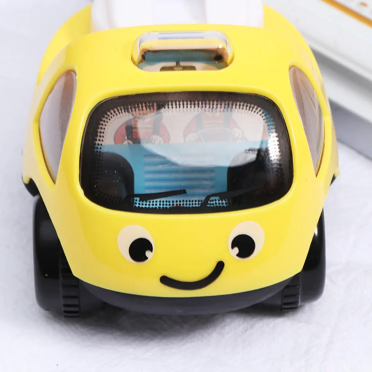 1Pcs Yellow Inertia Powered Engineering Car for Kids Age 1-3 Safe Non Toxic Premium Material Push Start Long Duration Running