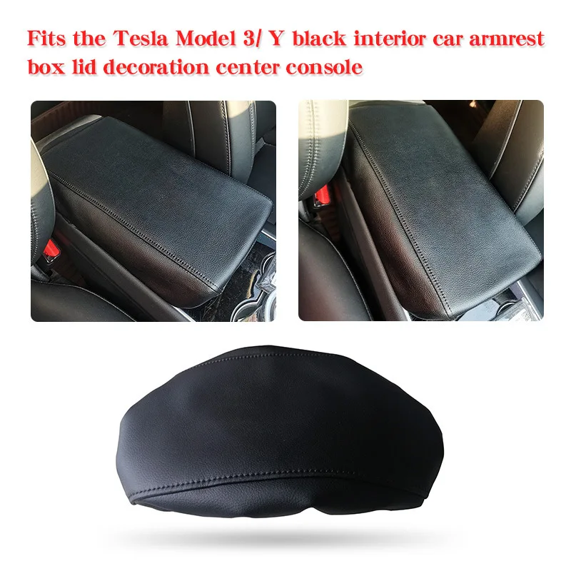 For Tesla model3/Y armrest box cover automotive interior modification refurbished handsuitcase protective cover