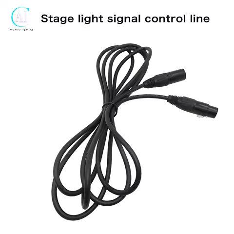 DMX Cable Stage Light Console Connection 1M/2M/3M/4M/5M/10M/15M/20M Signal Line 3-PIN Signal Connection Stage Lighting Equipment