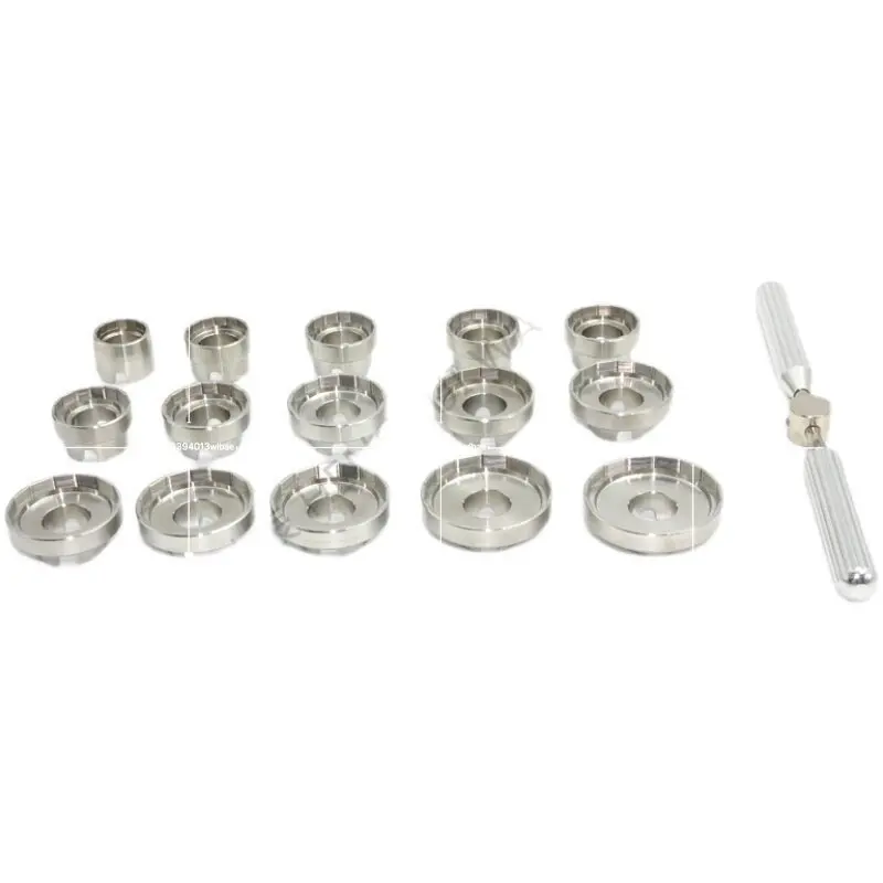 Professional Watch Back Case Opener 15 Sizes 15-Sided Polygon Watch Repair Tool Kit for Watchmakers
