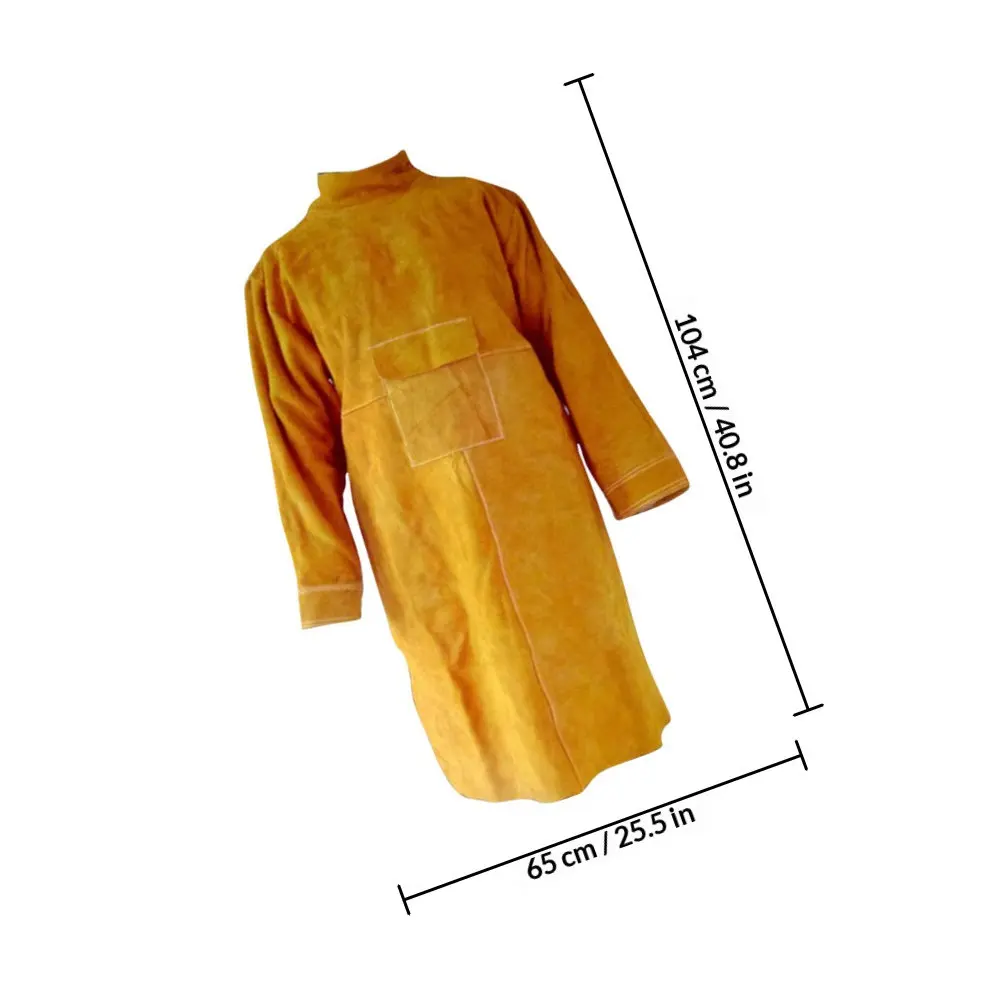 Welding Protective Clothing Orange Wear-Resistant Anti-Scalding Knee Protector Leg Welders Uniform Heat Insulation Fireproof