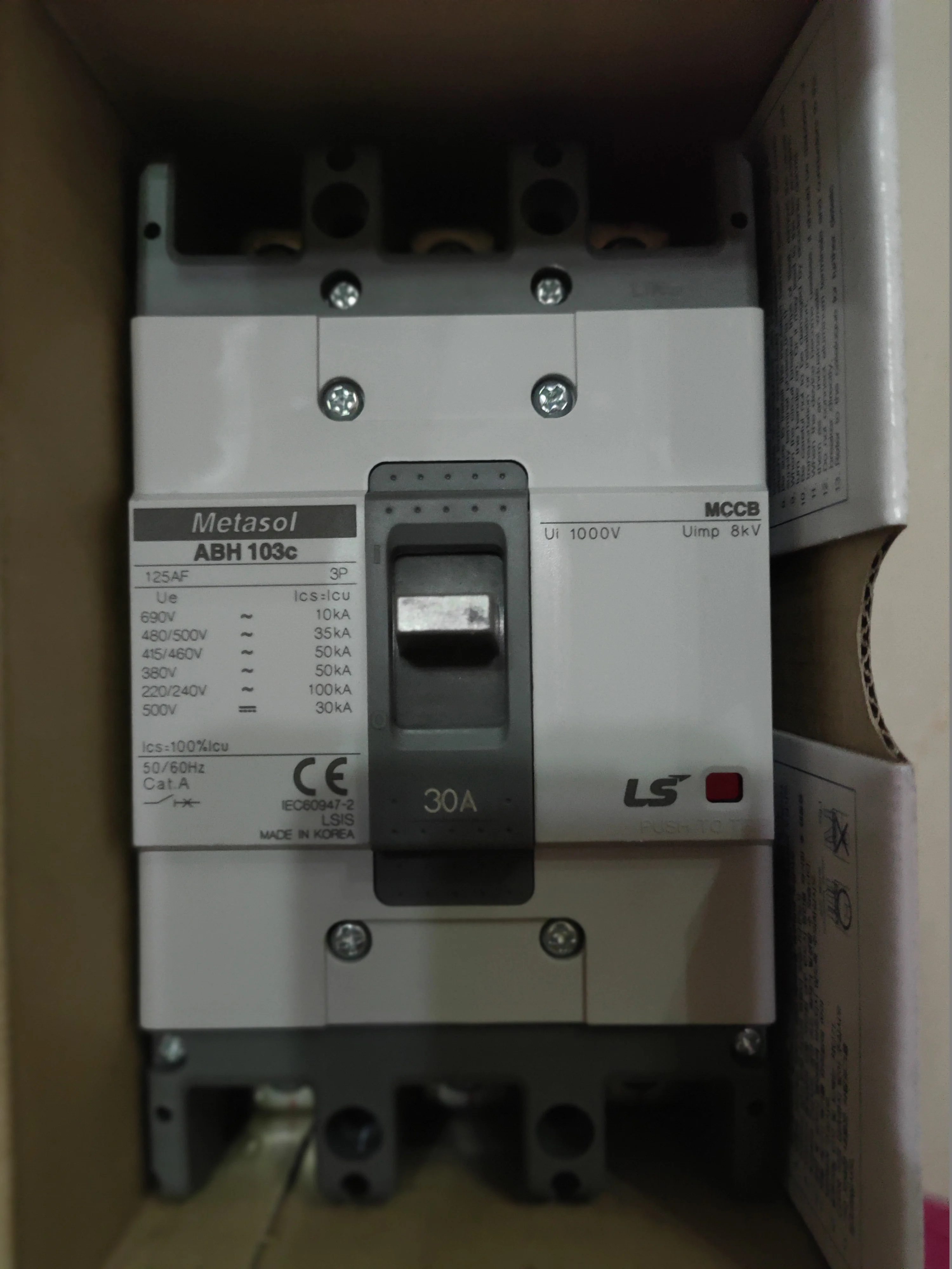 New Original Genuine Korean LS Circuit Breaker ABN103c/ABH103c For Ships