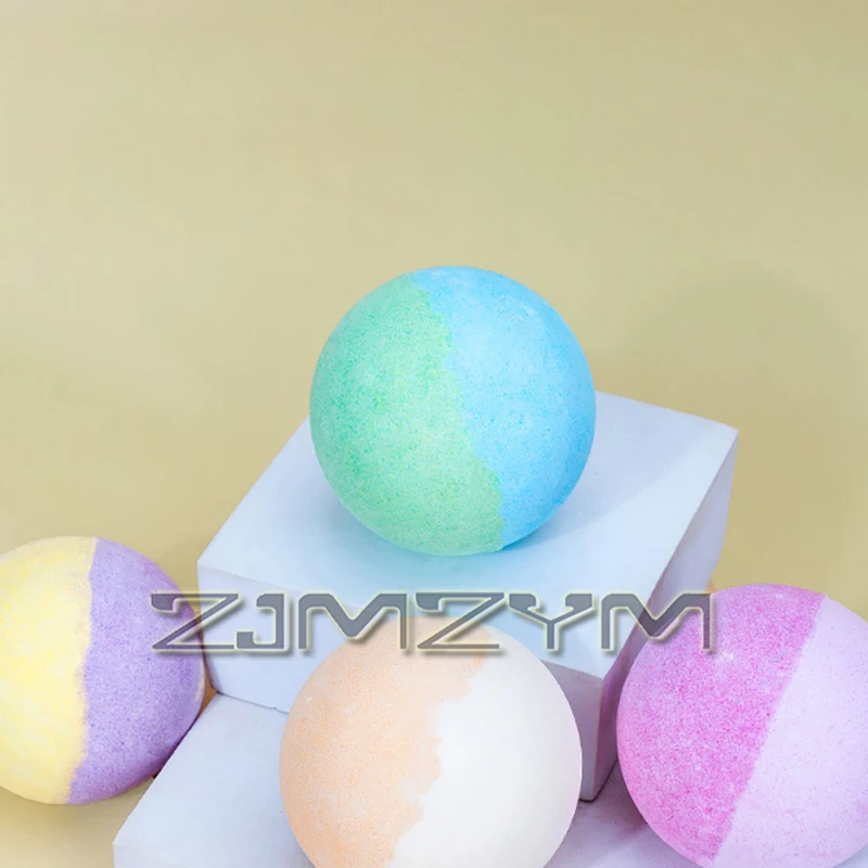 5Pcs 140g Two-color Explosive Bath Salt Balls Oil Control Exfoliating Essential Oil Aromatherapy Bath Ball