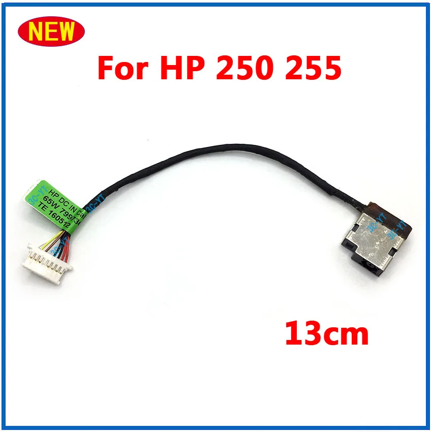 

1PCS NEW Original Laptop DC Power Jack Repair Parts With Cable For HP 250 255 Durable Laptops Connector Charging Port Useful