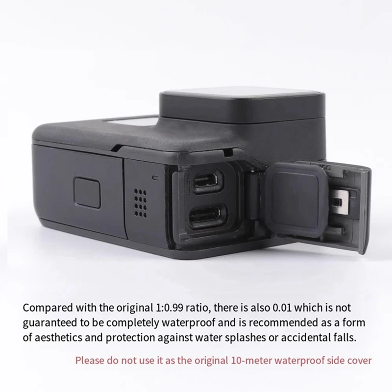 Camera Side Cover For Gopro Hero7 Black USB-C -Compatible Port Side Cover Camera Parts Waterproof Dustproof