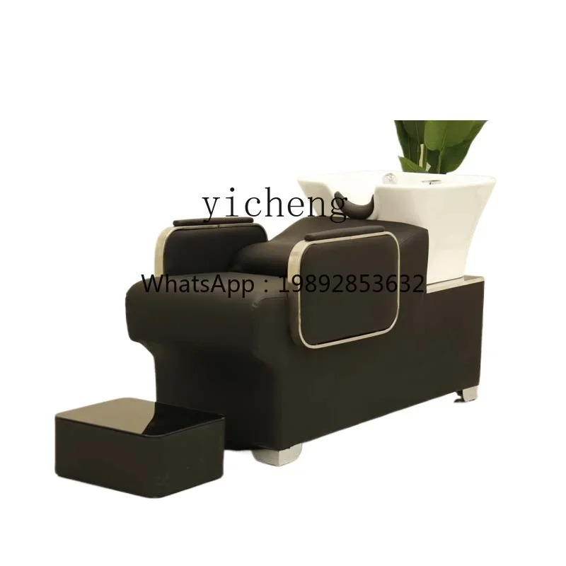 A Hair Salon Exclusive Non Ceramic Basin Hair Salon Half Bedroom Flush Bed Hair Salon Shampoo Bed