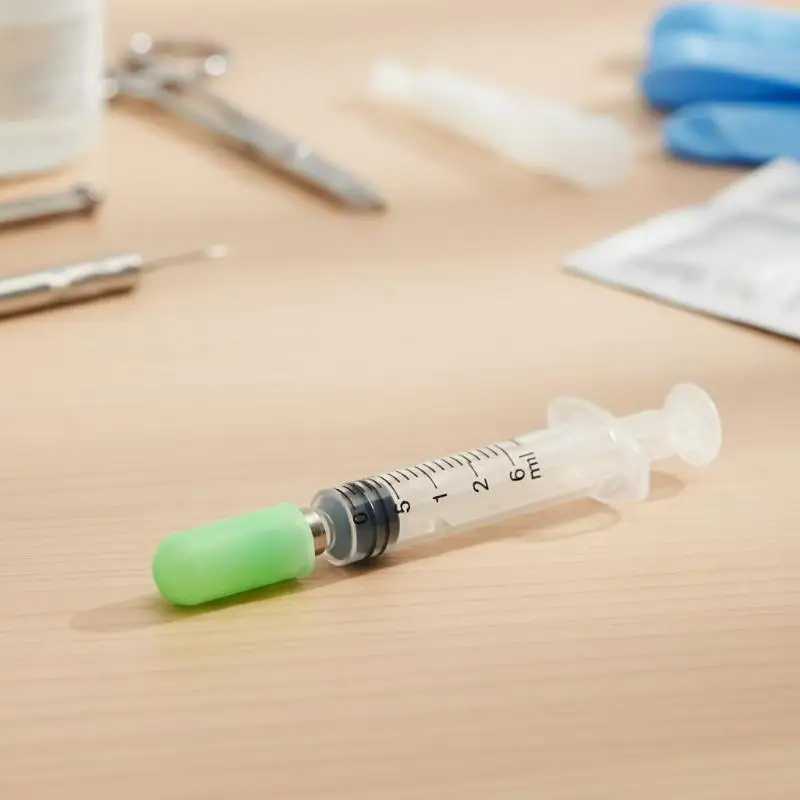 20Pcs Food Grade Silicone Rubber Needle Cover Syringe Sealing Test Tube End Cap Syringe Needle Seal Caps